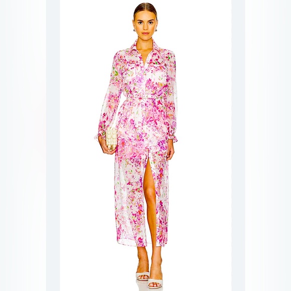 Generation Love - Women’s Silvia Maxi Dress in Pink Floral - Size: US 0 - Picture 1 of 10